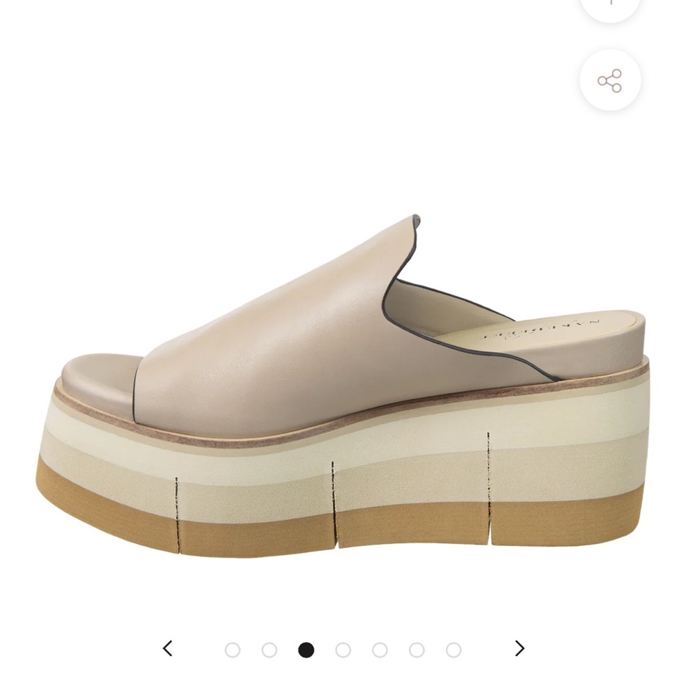 Naked Feet Cream Tan Platform Shoes